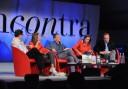 Gli ospiti sul palco di "Cortina InConTra"